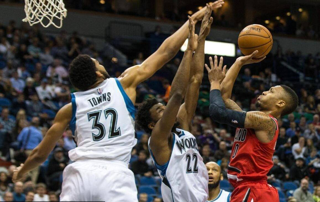  唐斯两双森林狼轻取开拓者稳固西部前八位置